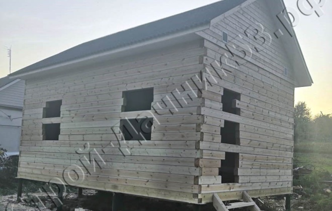 2 Брусовой дом ОД-1, 6×4, 24 м², Рязанская область, Спасский район, Посёлок Красильниково (1)
